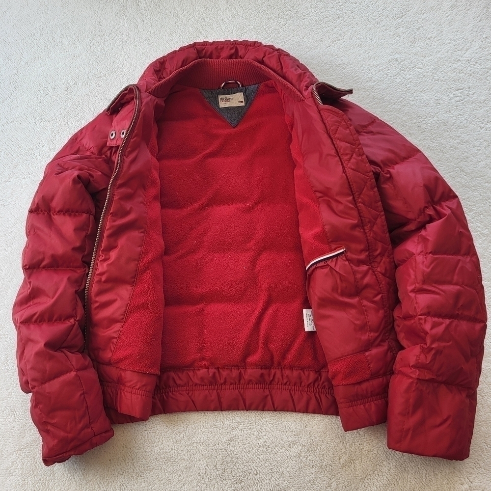 Tommy Hilfiger Quilted Down Red Women's Jacket Size Small - Picture 3 of 14